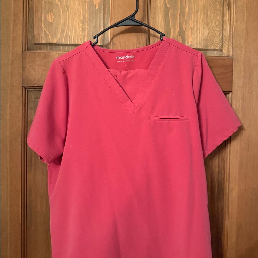 Vibrant Pink Short Sleeve Tee-large top-medium bottoms-Excellent Condition